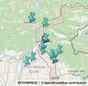 Mappa Piazza del Municipio, 33013 Gemona del Friuli UD, Italia (11.59769)