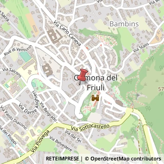 Mappa Rive Dai Stimatins, 10, 33013 Gemona del Friuli, Udine (Friuli-Venezia Giulia)