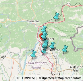 Mappa Via Pineta, 33013 Gemona del Friuli UD, Italia (9.27417)