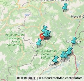 Mappa Via Piandison, 32020 Voltago Agordino BL, Italia (13.97357)