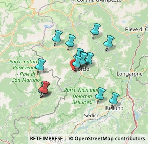 Mappa Via Piandison, 32020 Voltago Agordino BL, Italia (10.93938)
