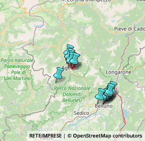 Mappa Via Ronche, 32021 Agordo BL, Italia (11.69765)