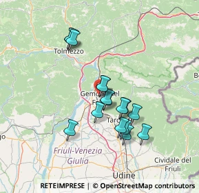 Mappa Salita, 33013 Gemona del Friuli UD, Italia (11.52813)