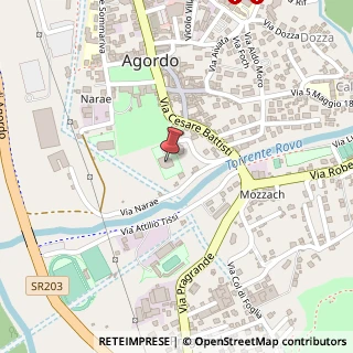 Mappa Via Felice Cappello, 10, 32021 Agordo, Belluno (Veneto)