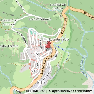 Mappa Via IX Ottobre, 4, 33080 Erto e Casso, Pordenone (Friuli-Venezia Giulia)