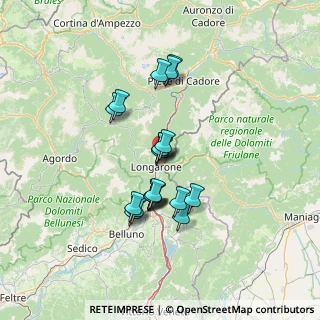 Mappa Via IX Ottobre, 32013 Longarone BL, Italia (10.924)