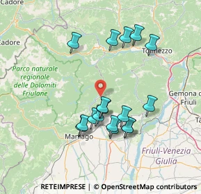 Mappa Strada Regionale, 33090 Tramonti di sotto PN, Italia (13.32824)