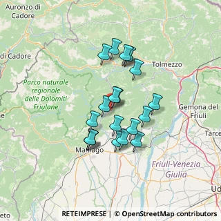Mappa Strada Regionale, 33090 Tramonti di sotto PN, Italia (11.126)