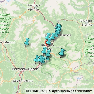 Mappa Piazza Fraghes, 39043 Chiusa BZ, Italia (10.14)