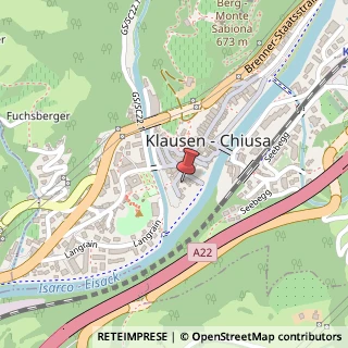 Mappa Via giardini 4, 39043 Chiusa, Bolzano (Trentino-Alto Adige)