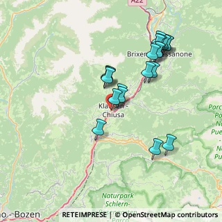 Mappa Via Fraghes, 39043 Chiusa BZ, Italia (7.323)