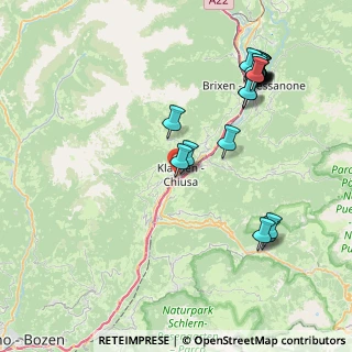 Mappa Via alle Miniere, 39043 Chiusa BZ, Italia (9.0625)