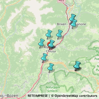 Mappa Via alle Miniere, 39043 Chiusa BZ, Italia (7.07692)
