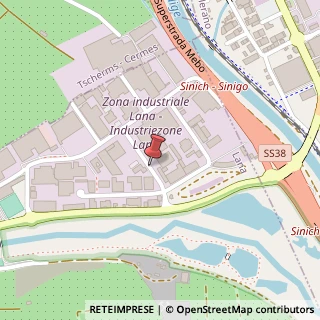 Mappa Via Peter Anich, 6, 39011 Zona Industriale Artigianale BZ, Italia, 39011 Lana, Bolzano (Trentino-Alto Adige)