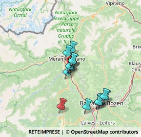 Mappa Via Carlo Abarth, 39012 Merano BZ, Italia (11.16333)