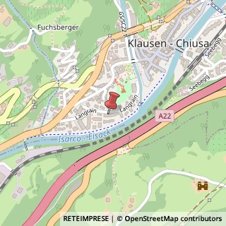 Mappa Via Langrain, 42/A, 39043 Chiusa, Bolzano (Trentino-Alto Adige)