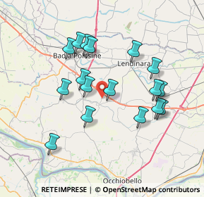 Mappa Via Giarona, 45020 Canda RO, Italia (6.87706)