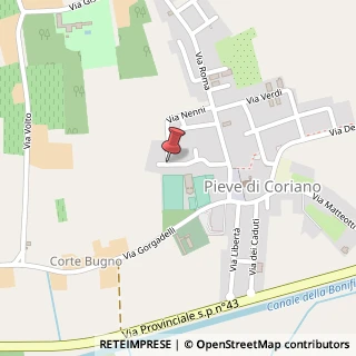 Mappa Via Cittadella,  23, 46020 Pieve di Coriano, Mantova (Lombardia)