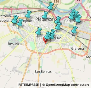 Mappa Via A. Govoni, 29122 Piacenza PC, Italia (2.0585)