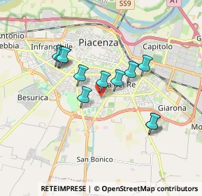 Mappa Via A. Govoni, 29122 Piacenza PC, Italia (1.48364)