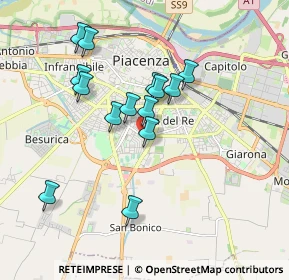 Mappa Via A. Govoni, 29122 Piacenza PC, Italia (1.61714)