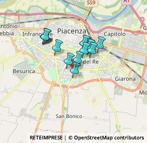 Mappa Via A. Govoni, 29122 Piacenza PC, Italia (1.26267)