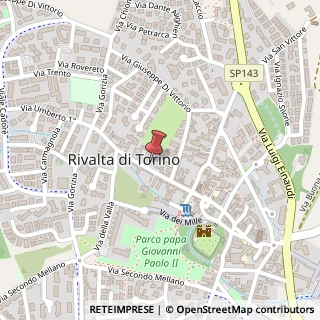 Mappa Via Umberto I, 22, 10040 Rivalta di Torino, Torino (Piemonte)
