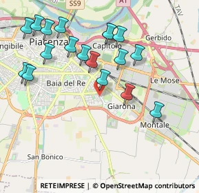 Mappa Via Div. Partigiana Val Nure, 29122 Piacenza PC, Italia (2.14278)