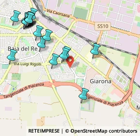 Mappa Via Div. Partigiana Val Nure, 29122 Piacenza PC, Italia (1.3095)