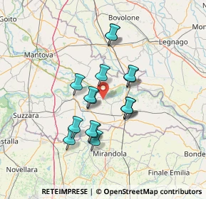 Mappa Via E. Fermi, 46020 Quingentole MN, Italia (11.14375)