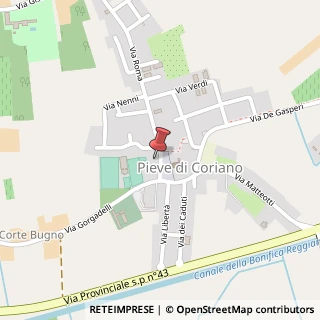 Mappa Piazza Gramsci Antonio, 6, 46020 Pieve di Coriano, Mantova (Lombardia)