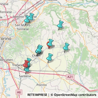 Mappa Strada Podio Gallino, 10020 Andezeno TO, Italia (7.46417)