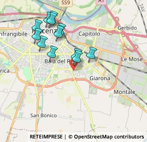 Mappa Via Renato Zani, 29122 Piacenza PC, Italia (1.82)