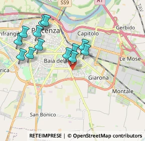 Mappa Via Renato Zani, 29122 Piacenza PC, Italia (1.90846)