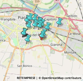 Mappa Via Renato Zani, 29122 Piacenza PC, Italia (1.4575)