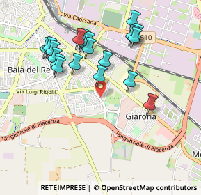 Mappa Via Div. Partigiana Piacenza, 29122 Piacenza PC, Italia (0.9625)