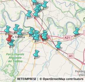 Mappa Via Div. Partigiana Piacenza, 29122 Piacenza PC, Italia (8.17)