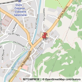 Mappa Via roma 27/g, 10056 Oulx, Torino (Piemonte)