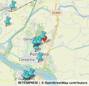 Mappa Via Dosso, 45014 Porto Viro RO, Italia (2.43769)