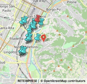 Mappa Strada Comunale Val Pattonera, 10133 Torino TO, Italia (1.75667)