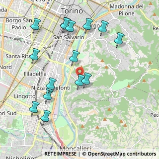 Mappa Strada Comunale Val Pattonera, 10133 Torino TO, Italia (2.28867)