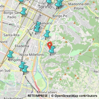 Mappa Strada Comunale Val Pattonera, 10133 Torino TO, Italia (2.885)