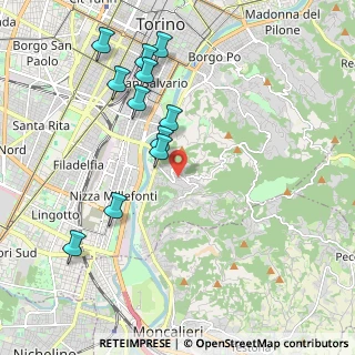 Mappa Strada Comunale Val Pattonera, 10133 Torino TO, Italia (2.08)