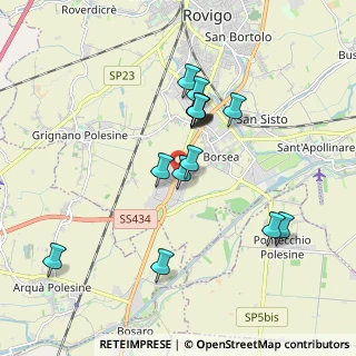 Mappa V.le Porta Po, 45100 Borsea RO, Italia (1.65733)