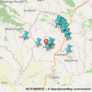 Mappa Via Corzini, 14030 Penango AT, Italia (1.8215)