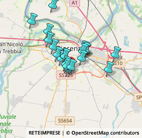 Mappa Via Bartolomeo Bagarotti, 29122 Piacenza PC, Italia (2.4365)