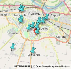 Mappa Via Bartolomeo Bagarotti, 29122 Piacenza PC, Italia (1.63857)