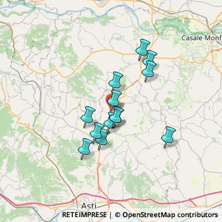 Mappa Via Don Bosco, 14030 Penango AT, Italia (5.59154)