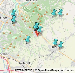 Mappa Via Tiziano, 10025 Pino Torinese TO, Italia (3.61462)