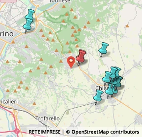 Mappa Via Tiziano, 10025 Pino Torinese TO, Italia (4.528)